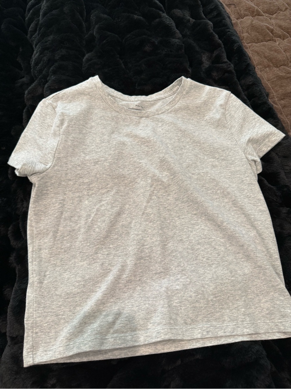 Abercrombie & Fitch Heather Gray Short Sleeve Tee